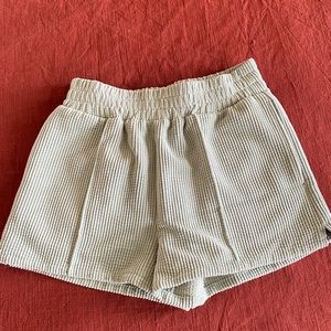BDG / URBAN OUTFITTERS sage green corduroy shorts